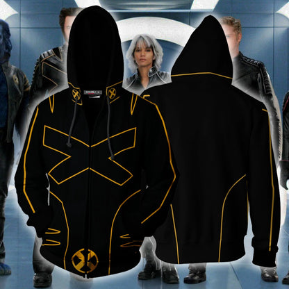 Marvel X-Men III Cosplay Zip Up Hoodie Jacket Black