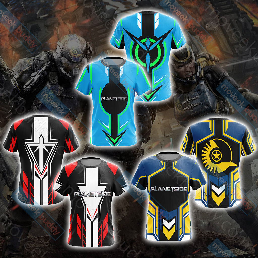 PlanetSide - Intellect Shall Overcome Unisex 3D T-shirt