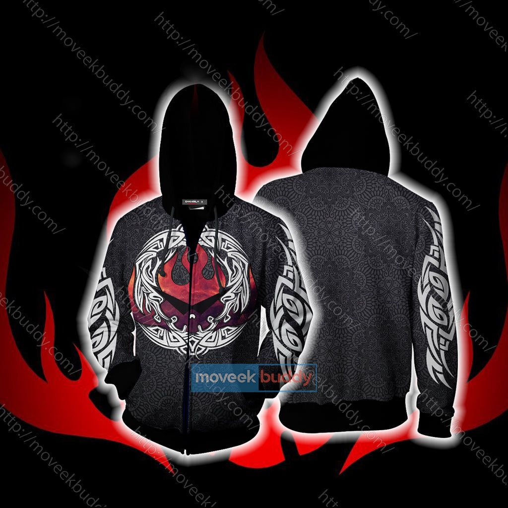 Tengen Toppa Gurren Lagann Logo Zip Up Hoodie Jacket 5XL