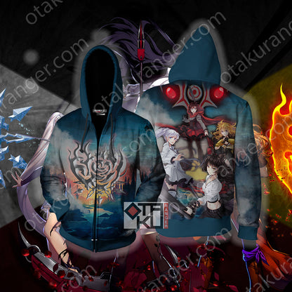 RWBY New Look 3D Hoodie Zip Hoodie