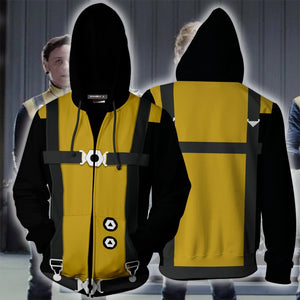 Marvel X-Men III Cosplay Zip Up Hoodie Jacket XS Yellow 
