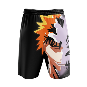 Bleach Ichigo Symbol Unisex 3D Beach Shorts   