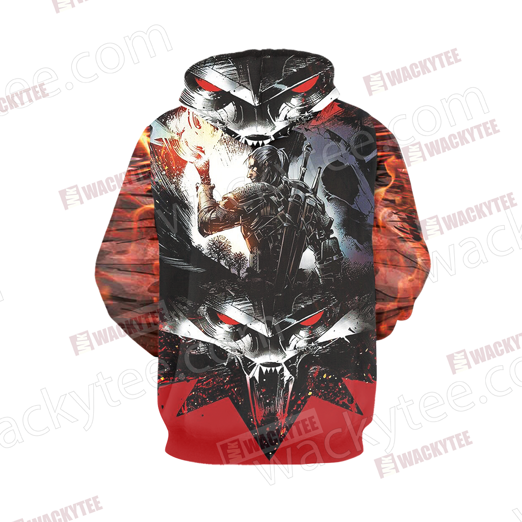 The Witcher 3 Wild Hunt Geralt 3D T-shirt