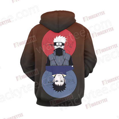 Naruto Obito And Kakashi 3D T-shirt