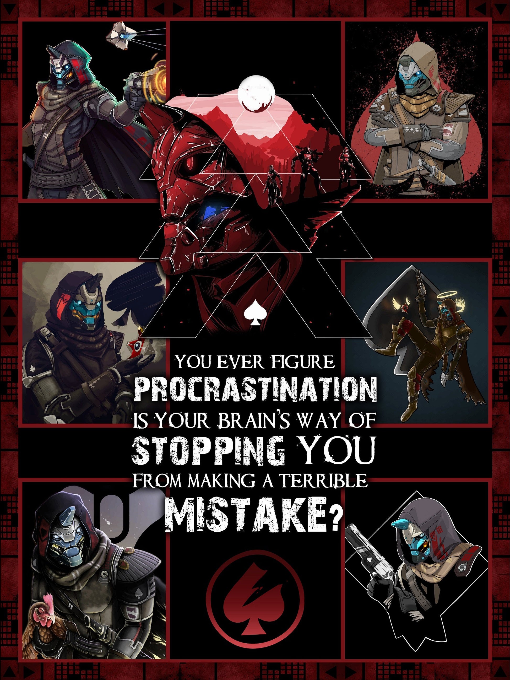 Destiny Cayde-6 Procrastination Stop You From Making A Terrible Mistake 3D Bed Set