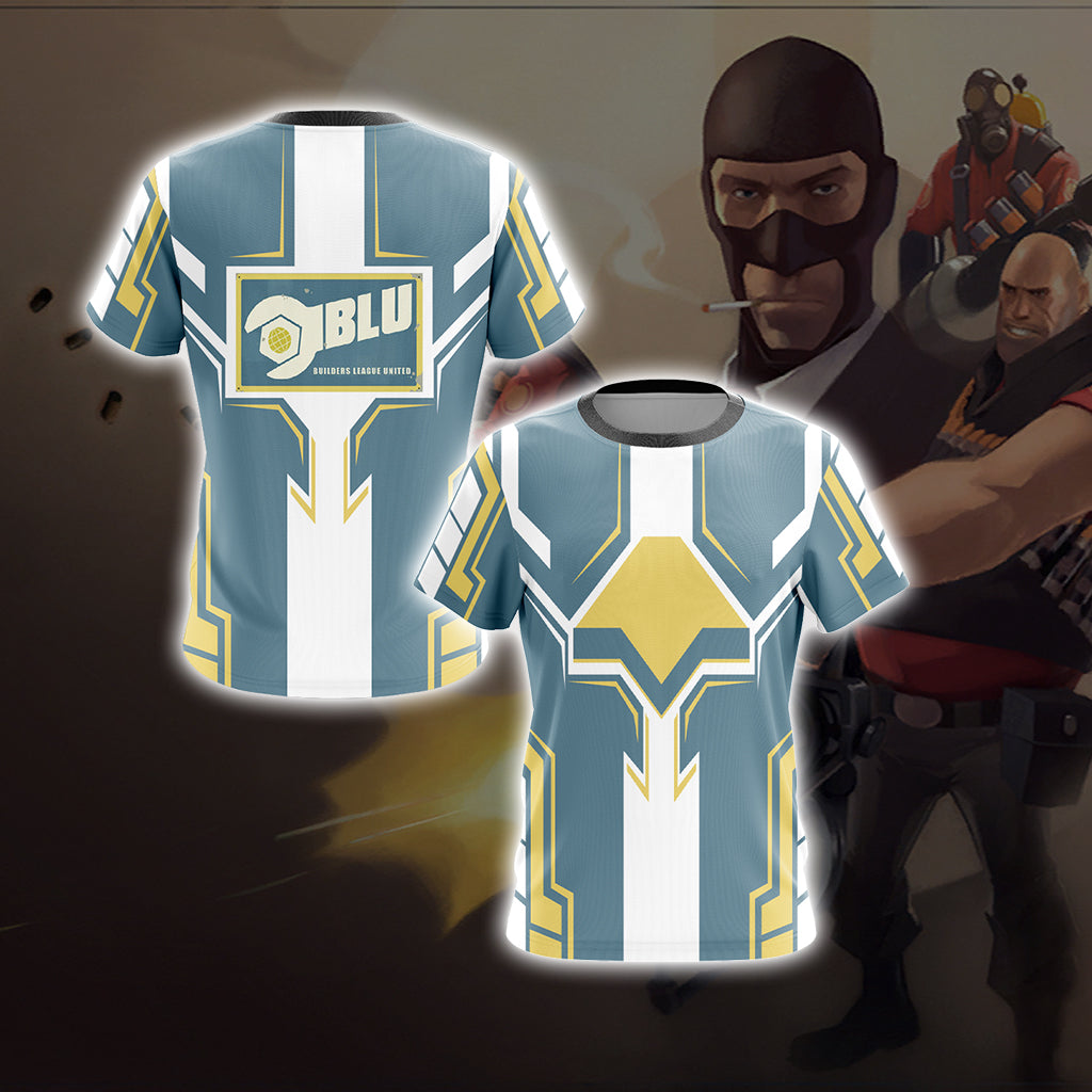 Team Fortress 2 - BLU - BUILDERS LEAGUE UNITED Unisex 3D T-shirt