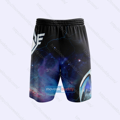 Yu Gi Oh! Blue-Eyes White Dragon Cosplay Beach Shorts