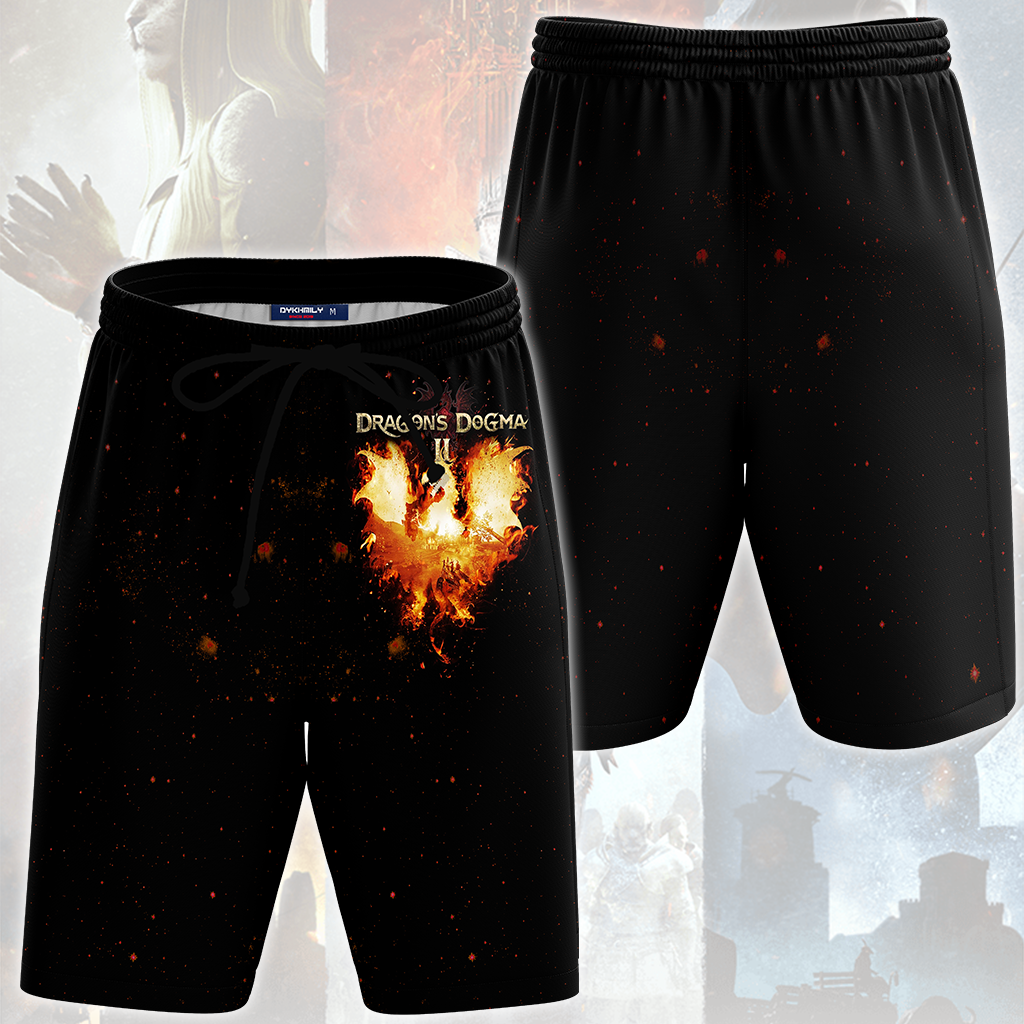 Dragon’s Dogma II Video Game All Over Printed T-shirt Tank Top Zip Hoodie Pullover Hoodie Hawaiian Shirt Beach Shorts Joggers Beach Shorts