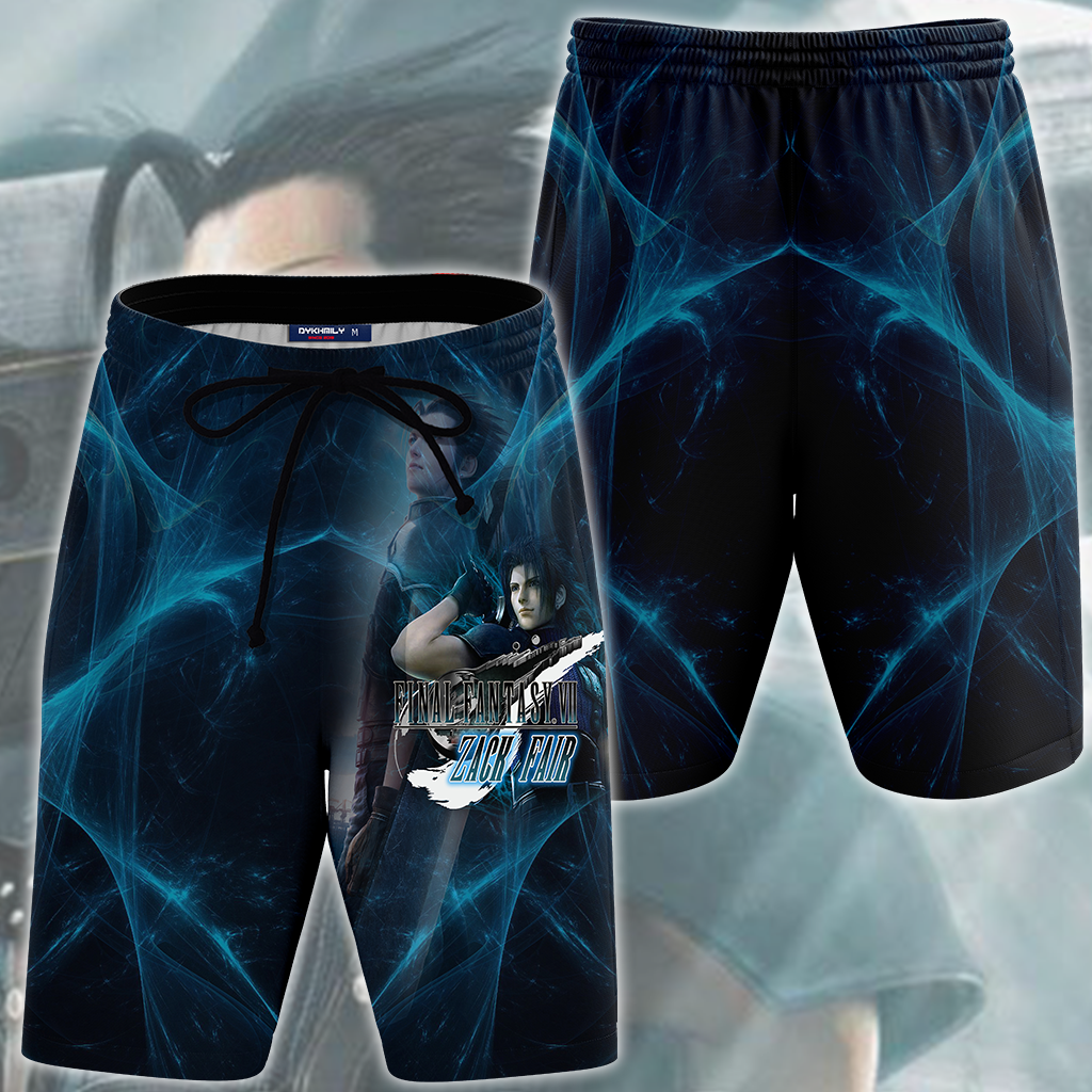 Final Fantasy VII Rebirth Zack Fair Video Game All Over Printed T-shirt Tank Top Zip Hoodie Pullover Hoodie Hawaiian Shirt Beach Shorts Joggers Beach Shorts