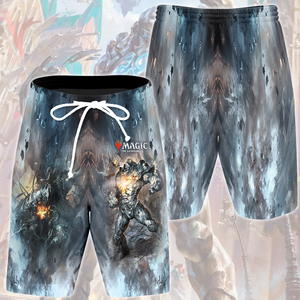 Magic: The Gathering Karn The Silver Golem Video Game All Over Printed T-shirt Tank Top Zip Hoodie Pullover Hoodie Hawaiian Shirt Beach Shorts Joggers Beach Shorts S 