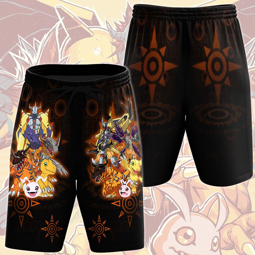 Digimon Agumon Evolution Video Game All Over Printed T-shirt Tank Top Zip Hoodie Pullover Hoodie Hawaiian Shirt Beach Shorts Joggers Beach Shorts