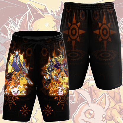 Digimon Agumon Evolution Video Game All Over Printed T-shirt Tank Top Zip Hoodie Pullover Hoodie Hawaiian Shirt Beach Shorts Joggers Beach Shorts