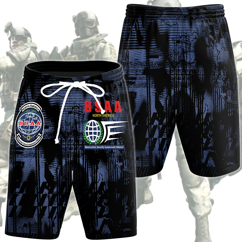 Resident Evil Bioterrorism Security Assessment Alliance (B.S.A.A.) Video Game All Over Printed T-shirt Tank Top Zip Hoodie Pullover Hoodie Hawaiian Shirt Beach Shorts Joggers