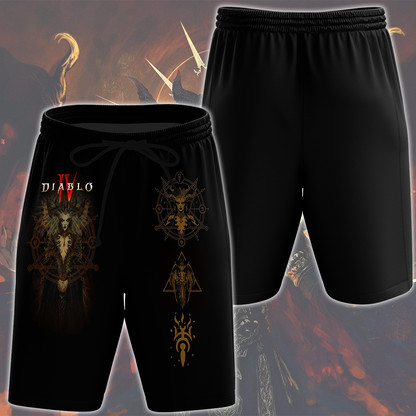 Diablo IV Video Game All Over Printed T-shirt Tank Top Zip Hoodie Pullover Hoodie Hawaiian Shirt Beach Shorts Joggers Beach Shorts
