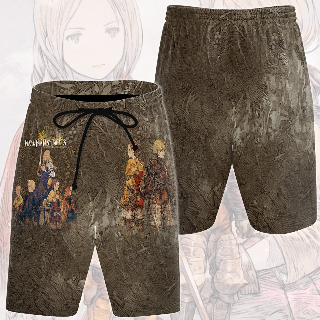 Final Fantasy Tactics: The Ivalice Chronicles Video Game All Over Printed T-shirt Tank Top Zip Hoodie Pullover Hoodie Hawaiian Shirt Beach Shorts Joggers