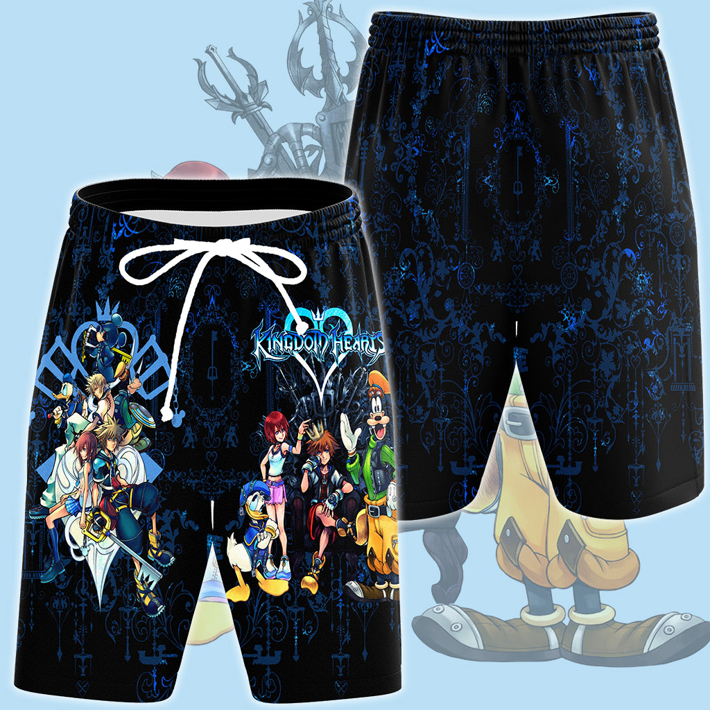 Kingdom Hearts Characters Video Game All Over Printed T-shirt Tank Top Zip Hoodie Pullover Hoodie Hawaiian Shirt Beach Shorts Joggers Beach Shorts