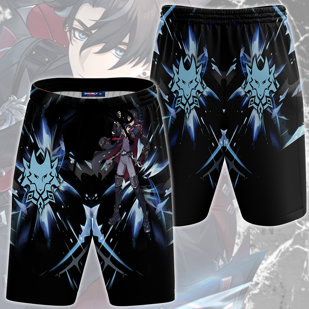 Genshin Impact Wriothesley Video Game All Over Printed T-shirt Tank Top Zip Hoodie Pullover Hoodie Hawaiian Shirt Beach Shorts Joggers Beach Shorts
