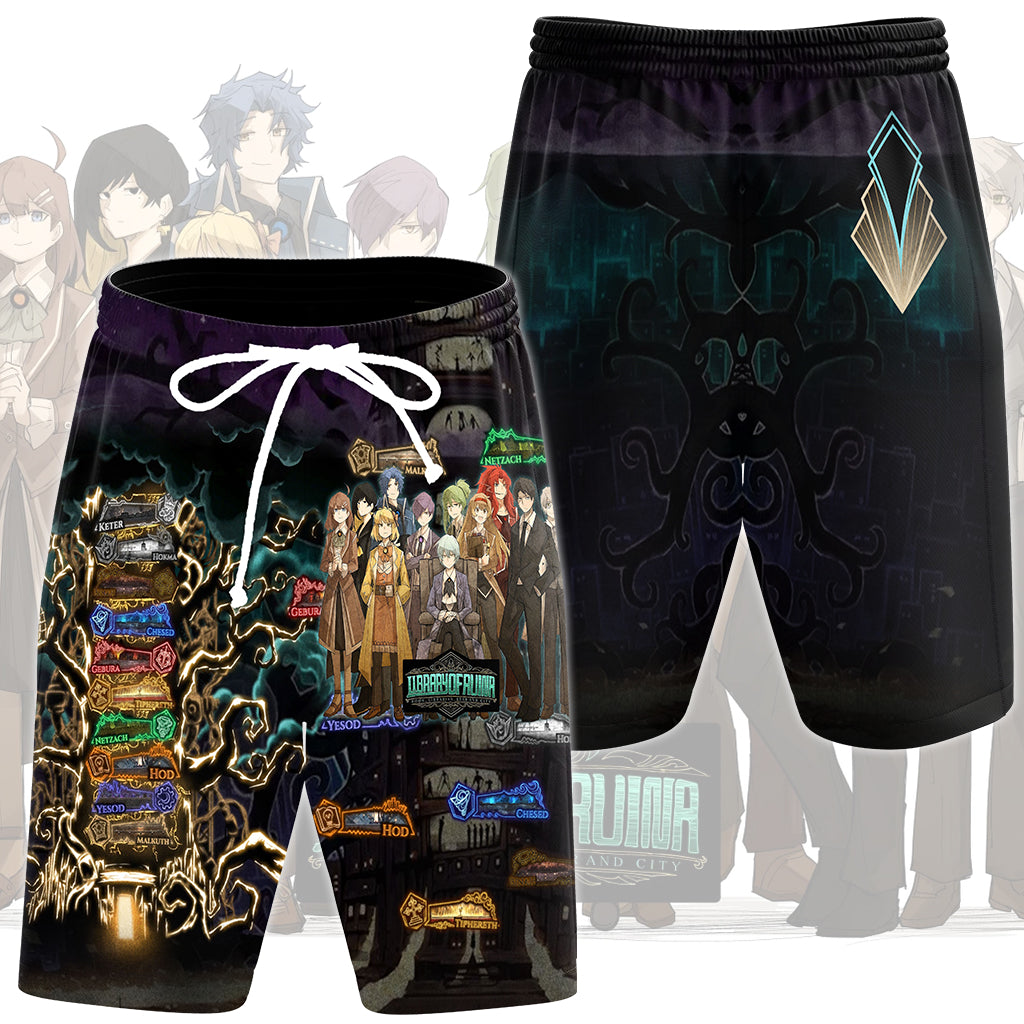 Library of Ruina Floor Symbols and Librarians Video Game All Over Printed T-shirt Tank Top Zip Hoodie Pullover Hoodie Hawaiian Shirt Beach Shorts Joggers Beach Shorts