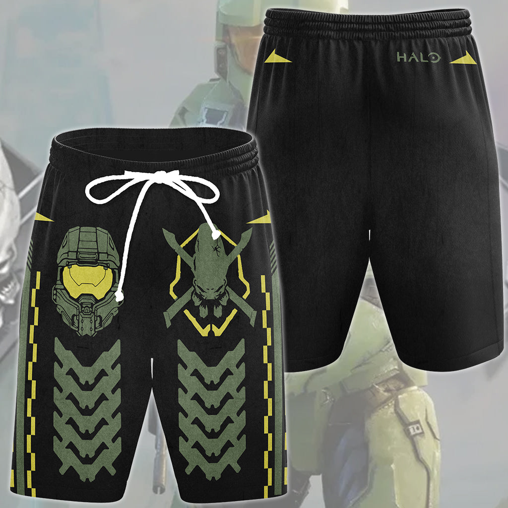 Halo Legendary Symbol Video Game All Over Printed T-shirt Tank Top Zip Hoodie Pullover Hoodie Hawaiian Shirt Beach Shorts Joggers