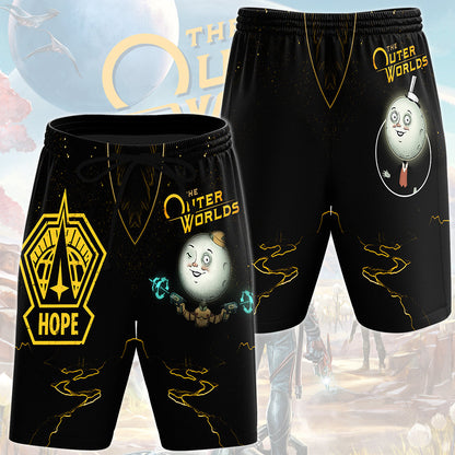 The Outer Worlds Video Game All Over Printed T-shirt Tank Top Zip Hoodie Pullover Hoodie Hawaiian Shirt Beach Shorts Joggers Beach Shorts