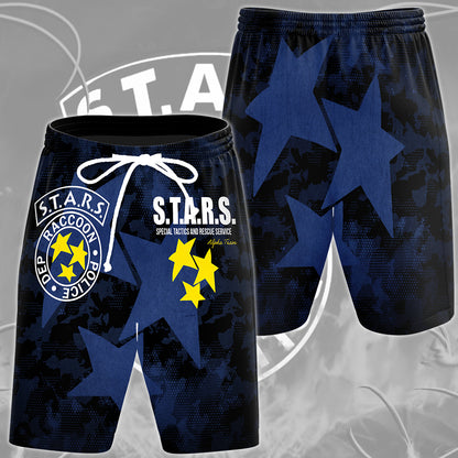 Resident Evil S.T.A.R.S. Alpha Team Video Game All Over Printed T-shirt Tank Top Zip Hoodie Pullover Hoodie Hawaiian Shirt Beach Shorts Joggers