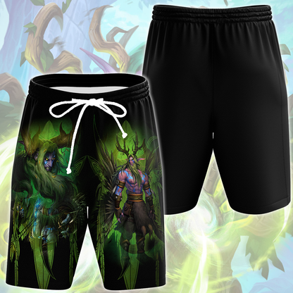 World Of Warcraft Malfurion Stormrage Video Game All Over Printed T-shirt Tank Top Zip Hoodie Pullover Hoodie Hawaiian Shirt Beach Shorts Joggers Beach Shorts