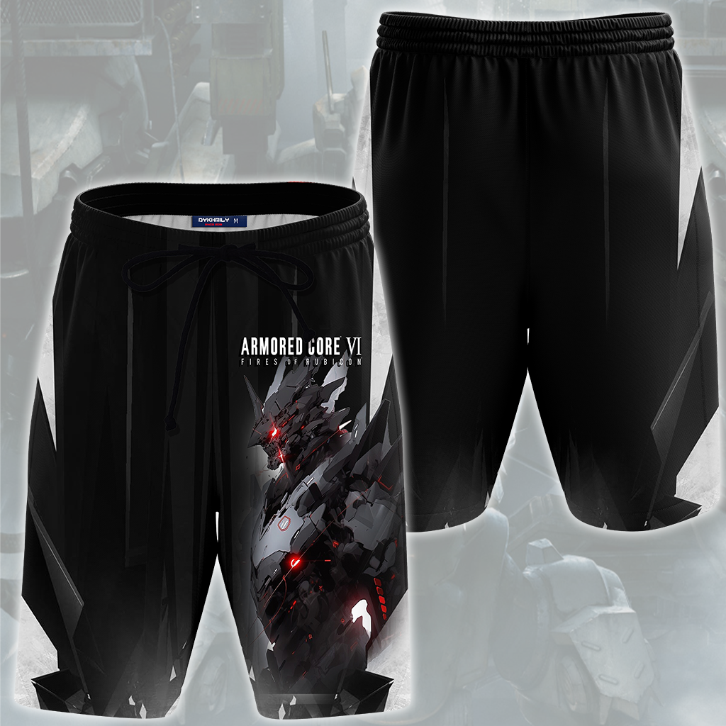 Armored Core VI: Fires of Rubicon Video Game All Over Printed T-shirt Tank Top Zip Hoodie Pullover Hoodie Hawaiian Shirt Beach Shorts Joggers Beach Shorts