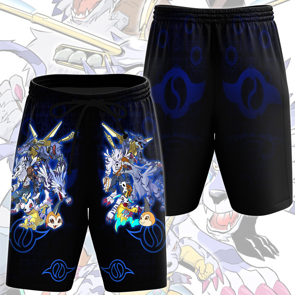 Digimon Gabumon Evolution Video Game All Over Printed T-shirt Tank Top Zip Hoodie Pullover Hoodie Hawaiian Shirt Beach Shorts Joggers Beach Shorts