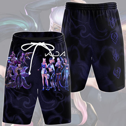 League of Legends K/DA Band Video Game All Over Printed T-shirt Tank Top Zip Hoodie Pullover Hoodie Hawaiian Shirt Beach Shorts Joggers