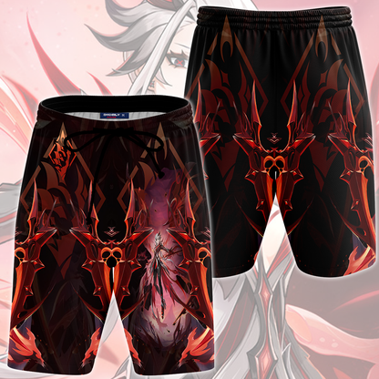 Genshin Impact Arlecchino Video Game All Over Printed T-shirt Tank Top Zip Hoodie Pullover Hoodie Hawaiian Shirt Beach Shorts Joggers Beach Shorts