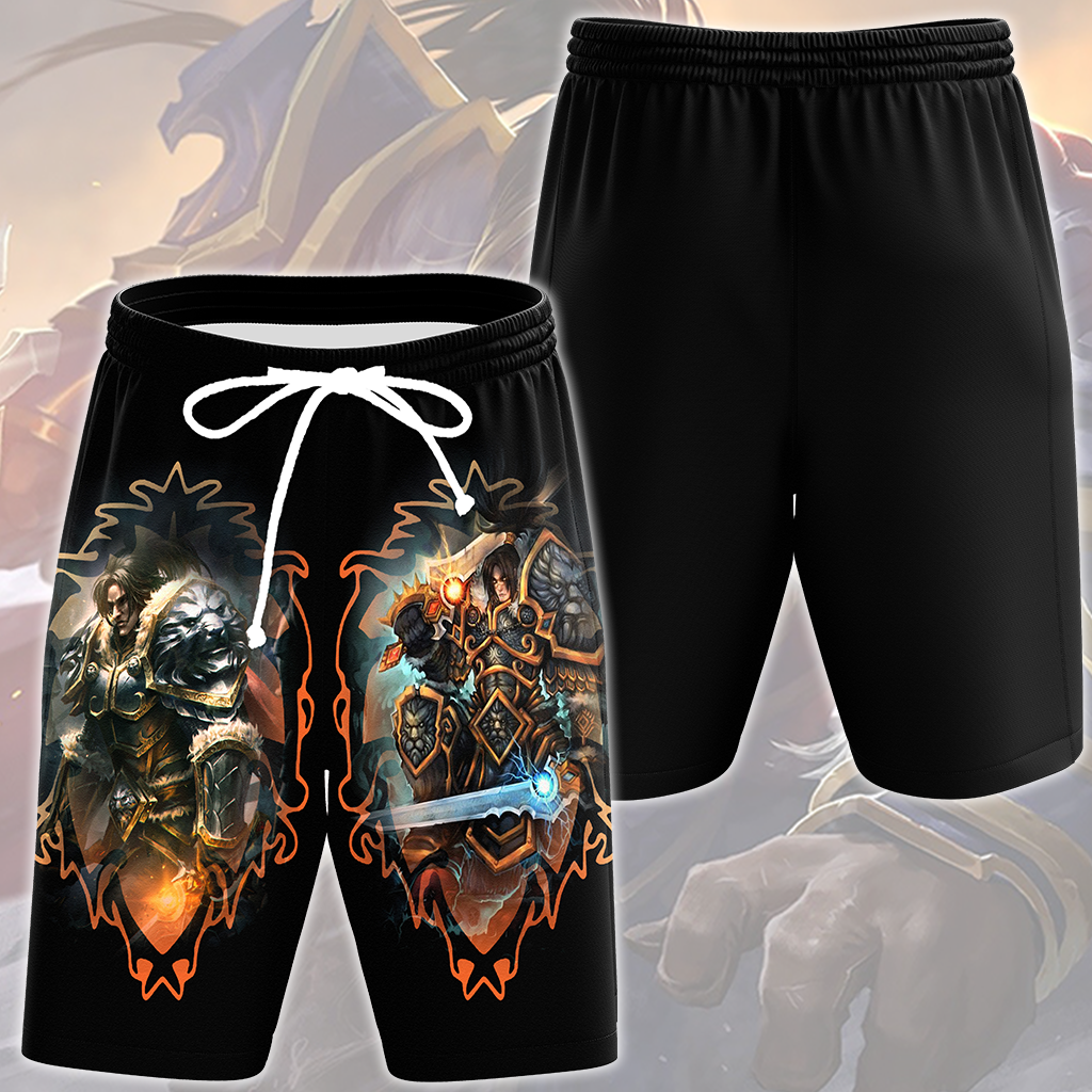 World Of Warcraft Varian Wrynn Video Game All Over Printed T-shirt Tank Top Zip Hoodie Pullover Hoodie Hawaiian Shirt Beach Shorts Joggers Beach Shorts