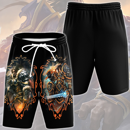 World Of Warcraft Varian Wrynn Video Game All Over Printed T-shirt Tank Top Zip Hoodie Pullover Hoodie Hawaiian Shirt Beach Shorts Joggers Beach Shorts