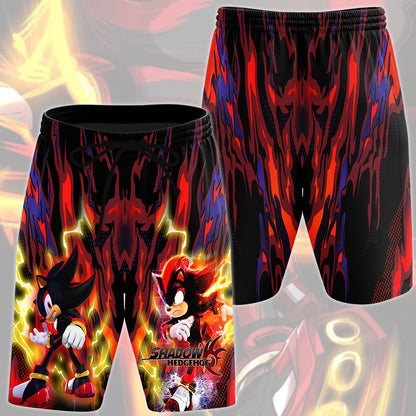 Shadow the Hedgehog (Sonic X) Video Game All Over Printed T-shirt Tank Top Zip Hoodie Pullover Hoodie Hawaiian Shirt Beach Shorts Joggers Beach Shorts