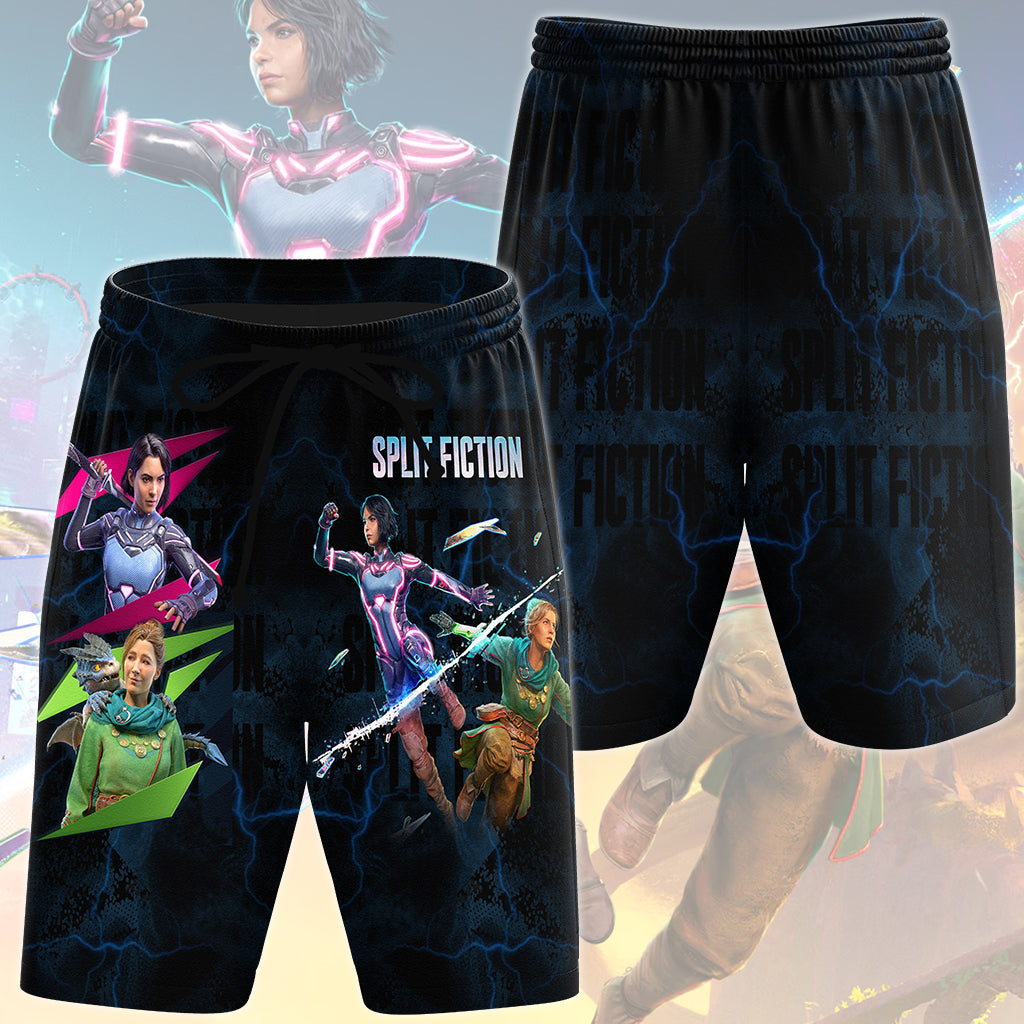 Split Fiction Video Game All Over Printed T-shirt Tank Top Zip Hoodie Pullover Hoodie Hawaiian Shirt Beach Shorts Joggers Beach Shorts