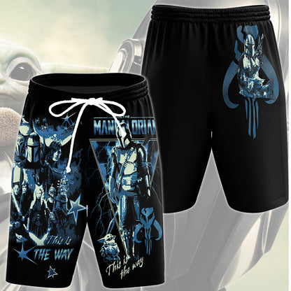 Star Wars Mandalorian 'This is the way' Movie Video Game All Over Printed T-shirt Tank Top Zip Hoodie Pullover Hoodie Hawaiian Shirt Beach Shorts Joggers