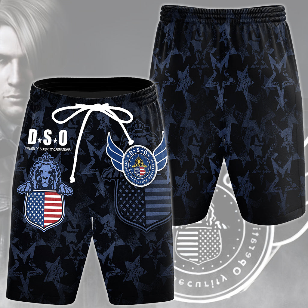 Resident Evil Division of Security Operations (D.S.O.) Video Game All Over Printed T-shirt Tank Top Zip Hoodie Pullover Hoodie Hawaiian Shirt Beach Shorts Joggers