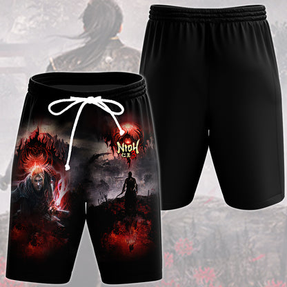 Nioh 3 Video Game All Over Printed T-shirt Tank Top Zip Hoodie Pullover Hoodie Hawaiian Shirt Beach Shorts Joggers