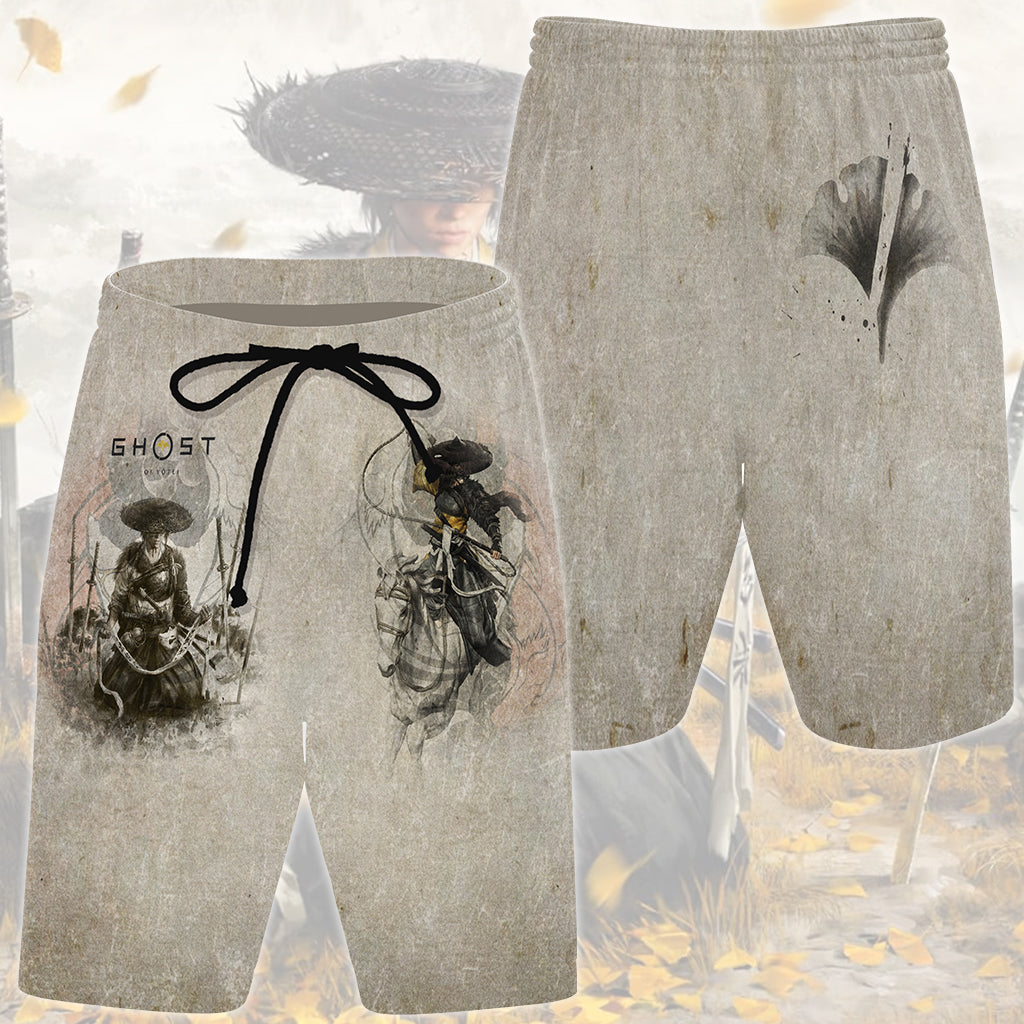 Ghost of Yotei Video Game All Over Printed T-shirt Tank Top Zip Hoodie Pullover Hoodie Hawaiian Shirt Beach Shorts Joggers Beach Shorts