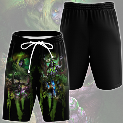 World Of Warcraft Stormrage Brothers - Illidan Stormrage, Malfurion Stormrage Video Game All Over Printed T-shirt Tank Top Zip Hoodie Pullover Hoodie Hawaiian Shirt Beach Shorts Joggers Beach Shorts