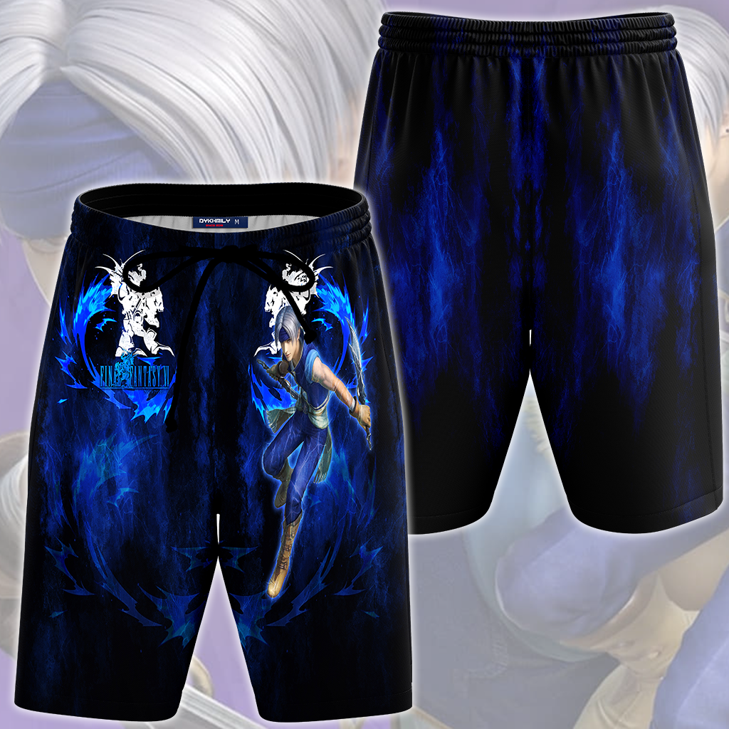 Final Fantasy VI Locke Cole Video Game All Over Printed T-shirt Tank Top Zip Hoodie Pullover Hoodie Hawaiian Shirt Beach Shorts Joggers Beach Shorts