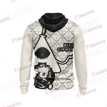 Gravity Falls - Bill Cipher Black And White Unisex 3D T-shirt