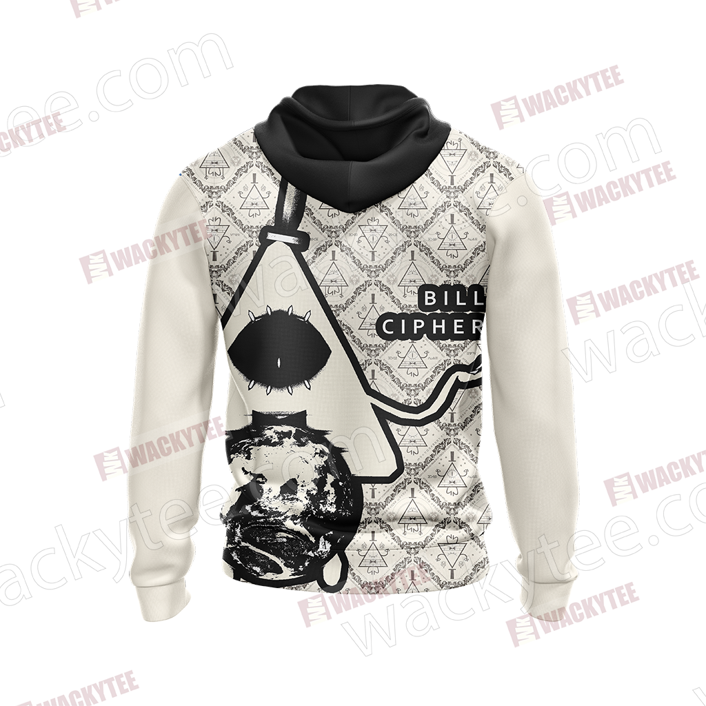 Gravity Falls - Bill Cipher Black And White Unisex 3D T-shirt