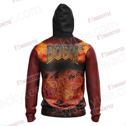 Doom 3 - Pentagram Unisex 3D T-shirt