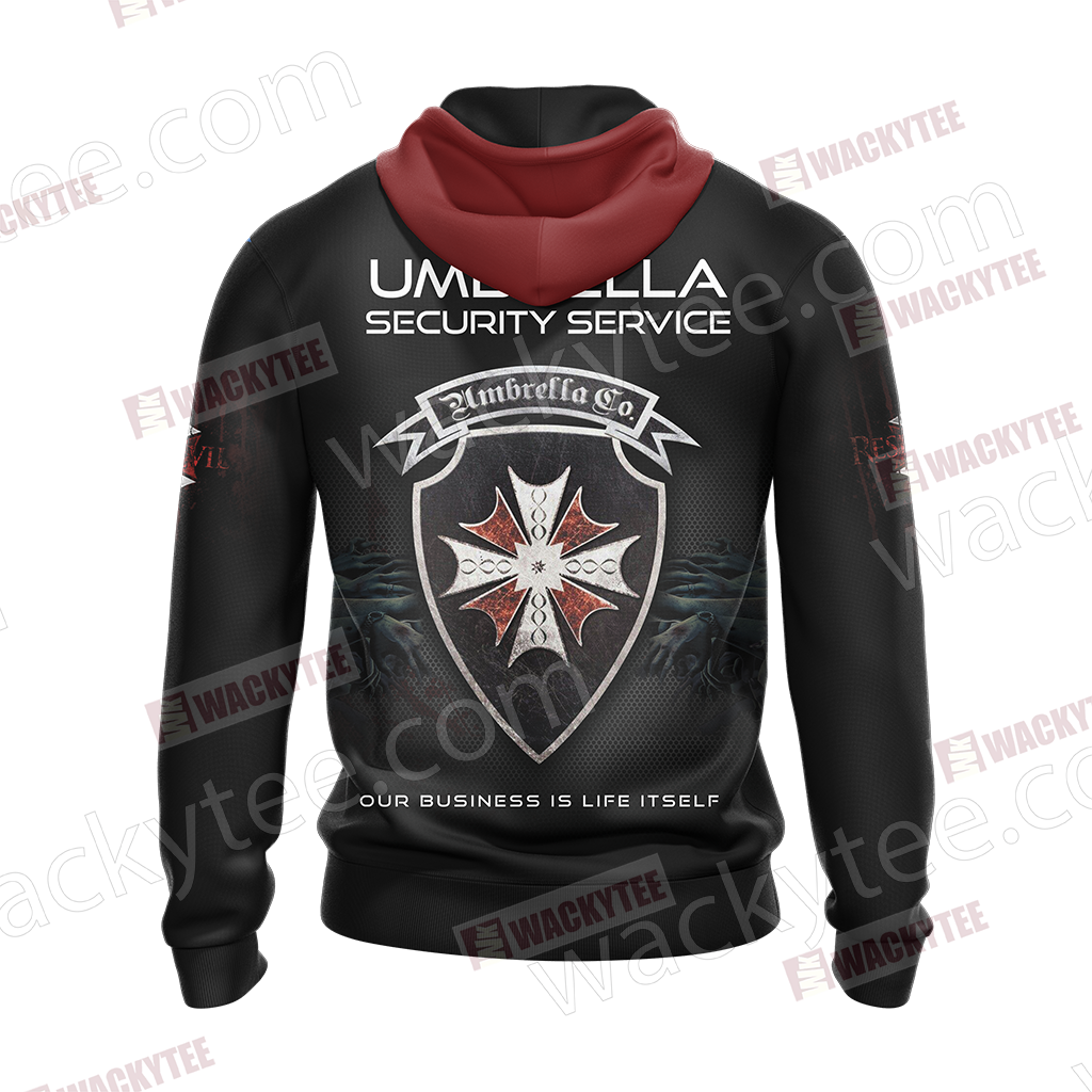 Resident Evil Umbrella Security Service (USS) Unisex 3D T-shirt