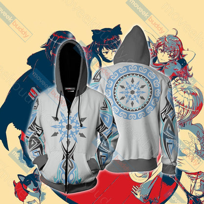RWBY Weiss Schnee Symbol Unisex 3D T-shirt Zip Hoodie