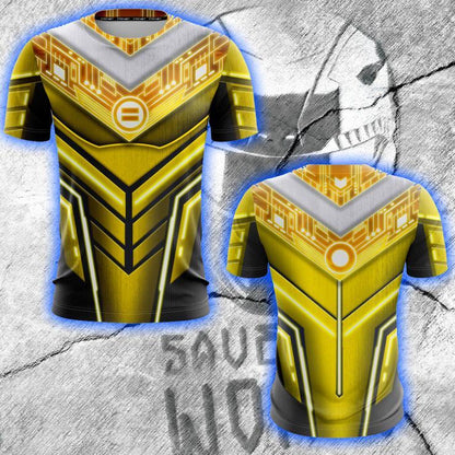 Power Ranger ZEO Cosplay Unisex 3D T-shirt Gold Ranger