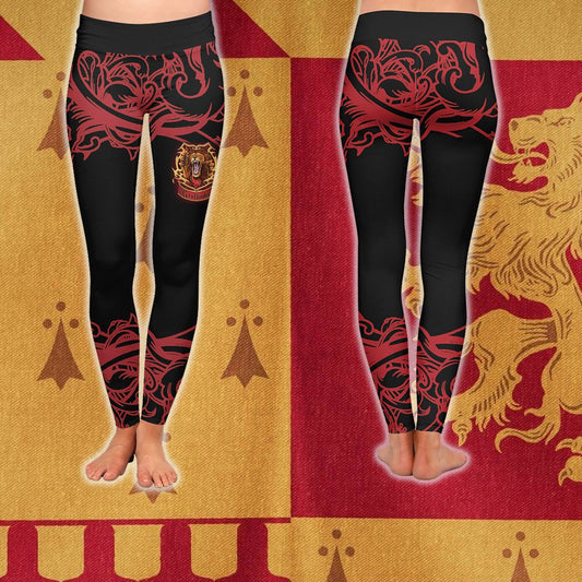 Brave Like A Gryffindor Harry Potter 3D Leggings S  