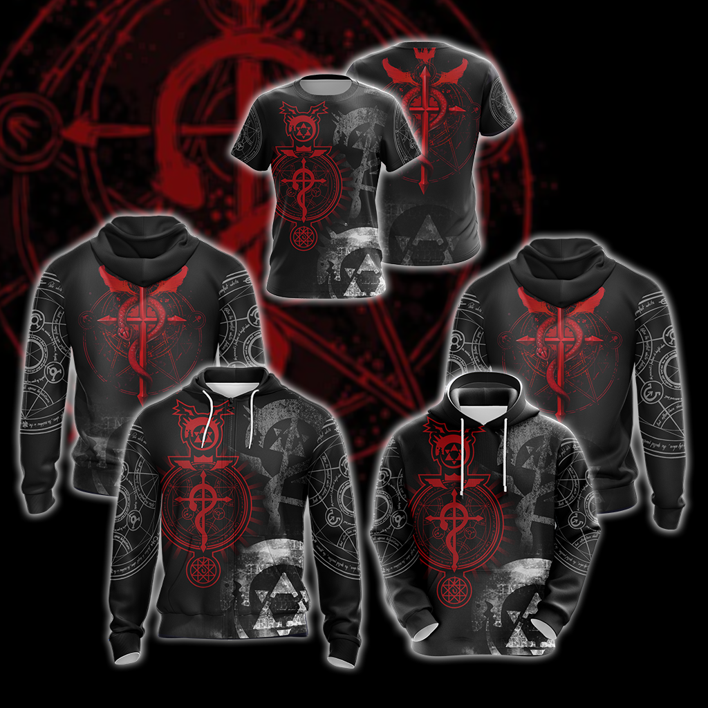 Fullmetal Alchemist symbols Unisex 3D T-shirt