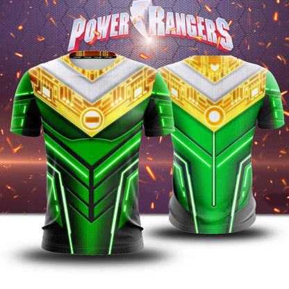 Power Ranger ZEO Cosplay Unisex 3D T-shirt Green Ranger