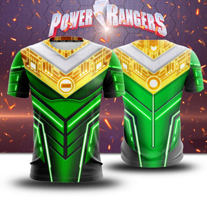 Power Ranger ZEO Cosplay Unisex 3D T-shirt S Green Ranger 